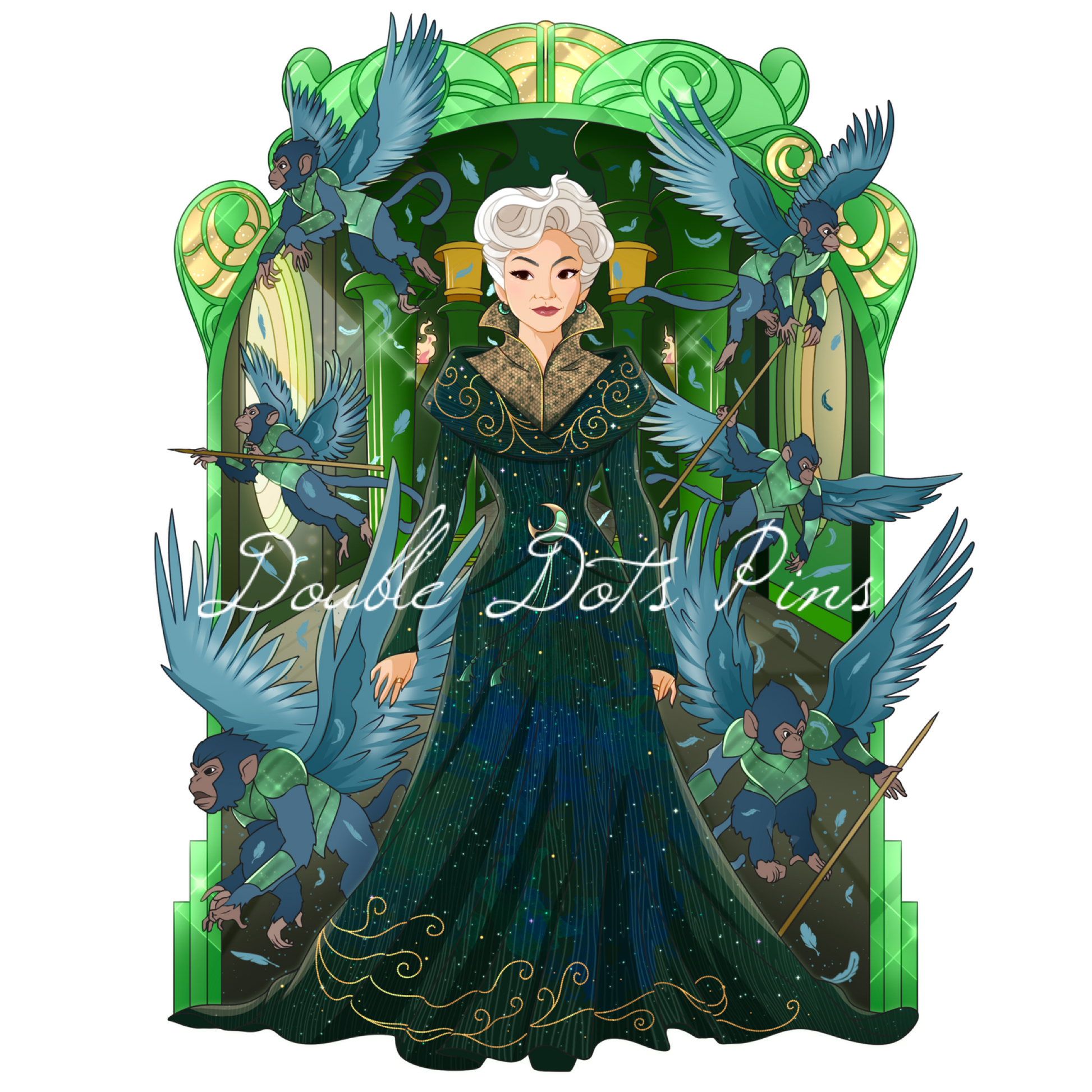madame morrible green dress ALL of Morrible's outfits in the films! We have a 'Best Dressed' Winner, folks! : r/wicked